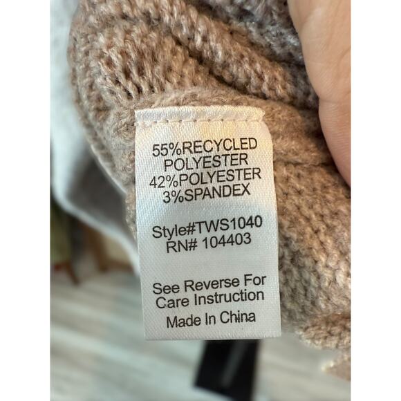 Studio by The Workshop Abstract Stripe Turtleneck Pullover Sweater Size Medium - Picture 11 of 11